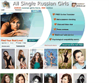 Tablet Screenshot of allsinglerussiangirls.com